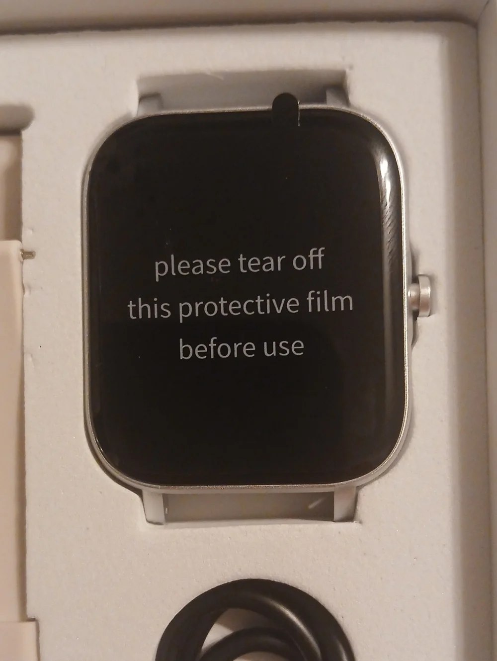 Smartwatch with Silicone Band - Stylish Everyday Wearable